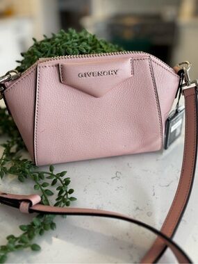 Givenchy Blush Pink Mini Antigona Leather Crossbody Bag